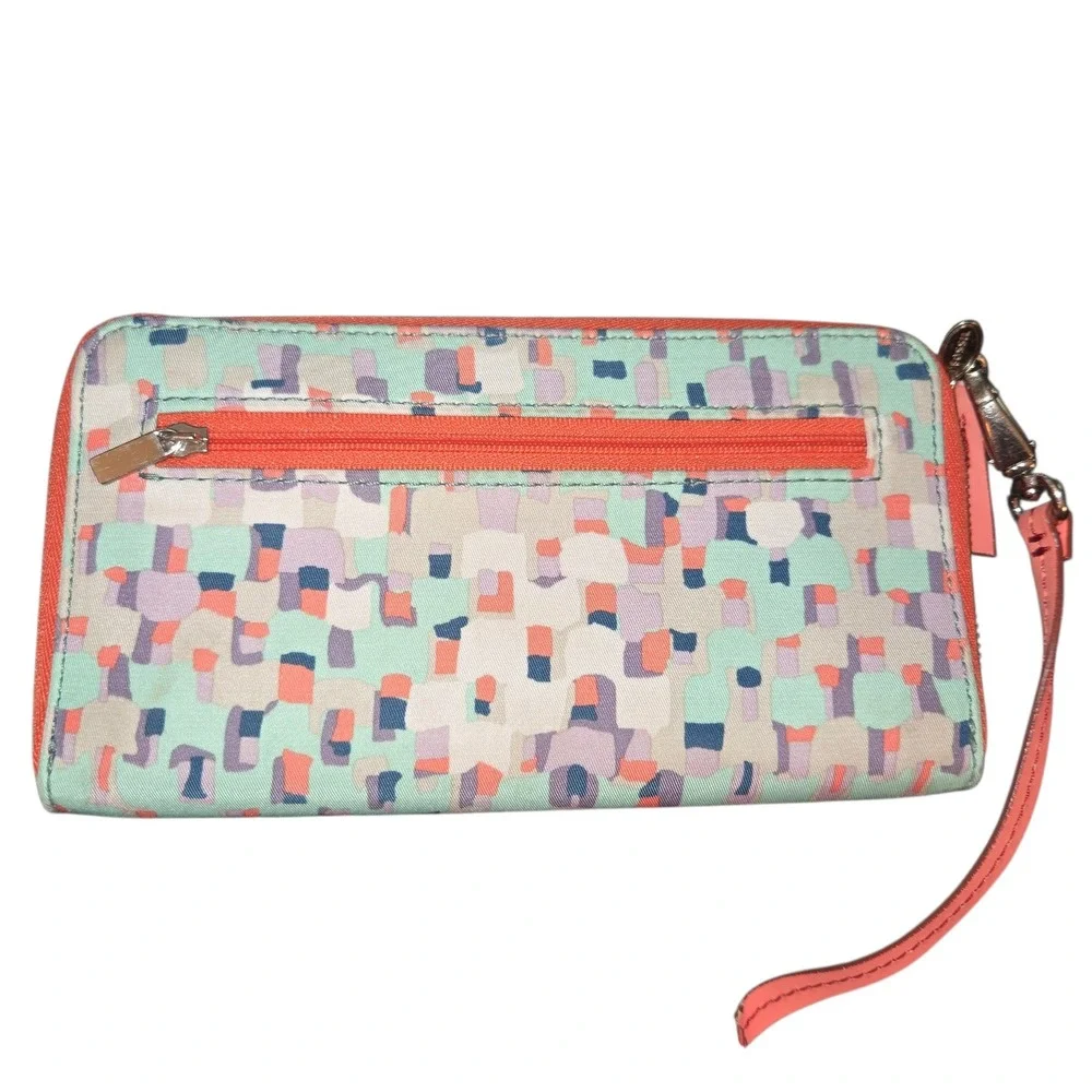 Fossil Key-Per E/W Shopper Tote Bag Women Large Multi Pastel ZB5758 Mosaic Print